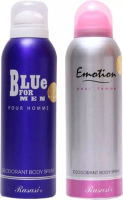 

Rasasi blue for man,emotion Deodorant Spray - For Men & Women(200 ml)
