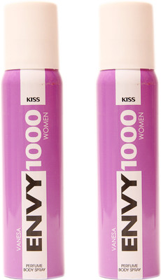 

Envy 1000 2 KISS DEO Deodorant Spray - For Women(230 g, Pack of 2)