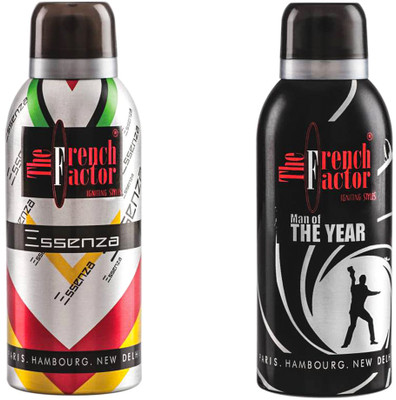 

French Factor pack2deoEssMoy Deodorant Spray - For Men(1 ml, Pack of 2)