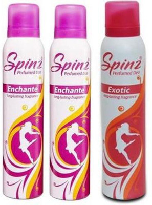 16 OFF on Spinz Enchante and Exotic Deodorant Spray For Women
