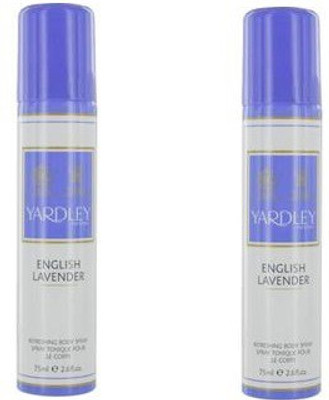 

Yardley London English Lavender Refreshing (Pack of 2) Body Spray - For Women(75 ml, Pack of 2)
