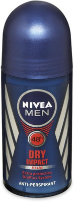 

Nivea Dry Impact Plus Anti Perspirant (Imported) Deodorant Roll-on - For Men(50 ml)