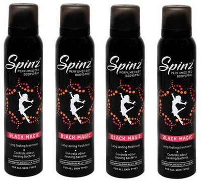 

Spinz blackmazin Body Spray - For Women(600 ml, Pack of 4)