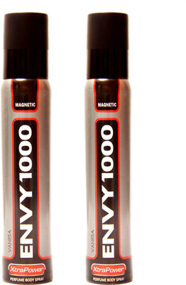 

Envy 1000 2 MAGNETIC DEO Deodorant Spray - For Men & Women(230 g, Pack of 2)