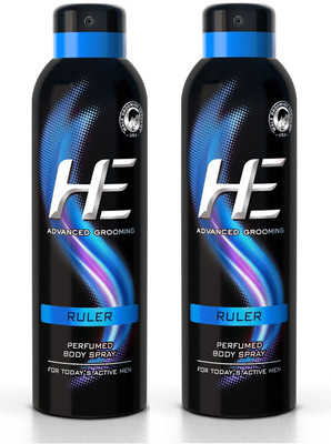 

HE DEO Perfumed (RULER) 150 ml * 2 Body Spray - For Men(300 ml, Pack of 2)