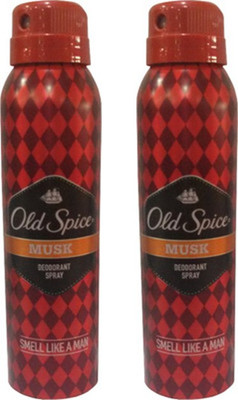 

Old Spice Musk Deodorant Spray (Pack of 2) Body Mist - For Men(300 ml, Pack of 2)