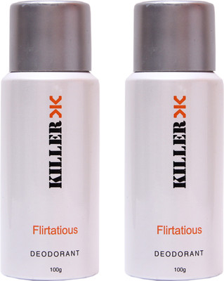 

Killer 2 Flirtatious Deo Deodorant Spray - For Men & Women(200 g, Pack of 2)