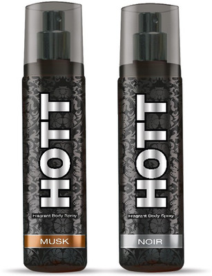 

Arabian Nights HOTT Noir + HOTT Musk DEODORANT Body Spray - For Men(270 ml, Pack of 2)