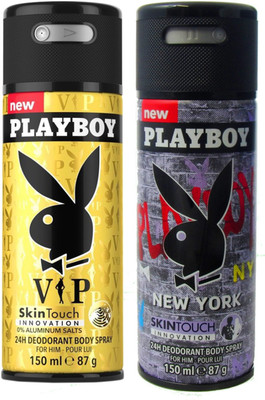 

Playboy Pack of 2 Men Deos Deodorant Spray - For Men(300 ml, Pack of 2)