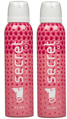 

Secret Temptation Flirt (pck 2) each 150ml Deodorant Spray - For Women(300 ml, Pack of 2)