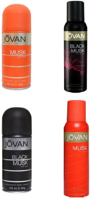 

Jovan Live It Combo's In The Musk life Body Spray - For Men & Women(600 ml)