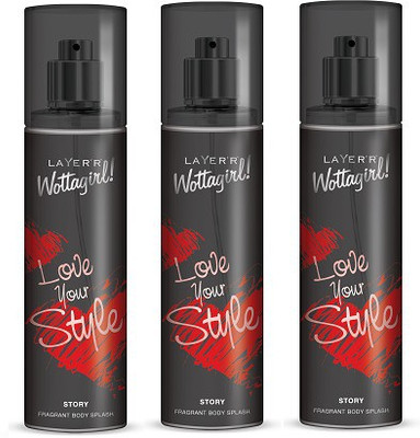 

Layer'r Wottagirl STORY Deodorant Spray - For Women(135 ml, Pack of 3)