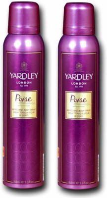 

Yardley London Poise Body Spray - For Women(300 ml, Pack of 2)