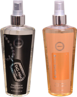 

Armaf 1 TAG HIM::1 HUNTER HOMME Body Mist - For Men & Women(500 ml, Pack of 2)