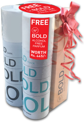 

W2 Set of 3 Deodorant Spray - For Men(600 ml, Pack of 3)