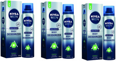 

Nivea Men Energy Deodorant Pack of 3 Body Spray - For Men(120 ml, Pack of 3)