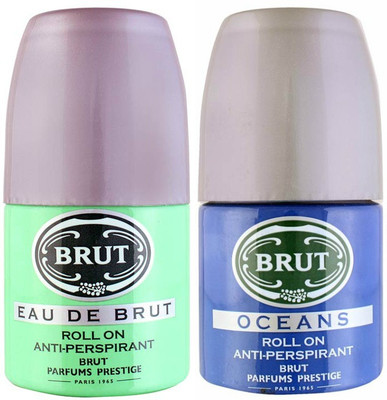 

Brut Oceans and Eau De Brut Deodorant Roll-on - For Men(100 ml, Pack of 2)