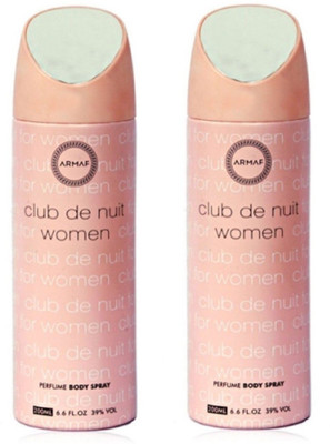 

Armaf 2 Club De nuit Women Body Spray - For Women(400 ml, Pack of 2)