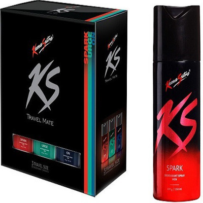 

KamaSutra Travel Mate And Spark Deodorant Spray - For Men(150 ml)