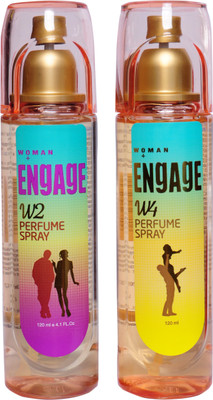 

Engage w2 & w4 Perfume Body Spray - For Women(240 ml, Pack of 2)