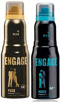 

Engage Fuzz and Mate Deodorant Spray - For Men(150 ml, Pack of 2)