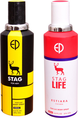 19 OFF on ESTIARA 1 STAG 1 STAG LIFE Deodorant Spray For Men