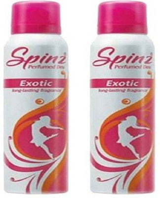 Spinz Exotic Deodorant Spray (Pack Of 2) Body Mist - For Women(300 ml, Pack of 2) available at flipkart for Rs.348