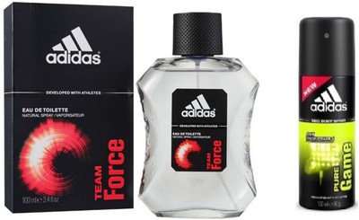 

ADIDAS The Team Force EDT & Pure Game Deo combo Body Spray - For Men(250 ml)