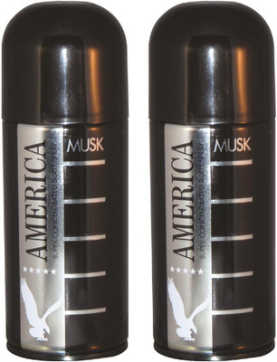 

America Musk Body Spray - For Men(150 ml, Pack of 2)
