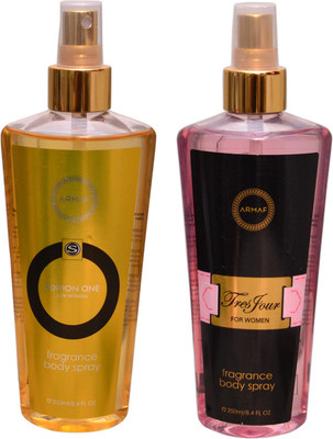 

Armaf 1 EDITION ONE FEMME::1 TRES POUR FEMME Body Mist - For Men & Women(500 ml, Pack of 2)