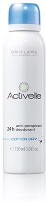 Flipkart - Oriflame Activelle 24hAnti-perspirant Deodorant Cotton Dry Deodorant Spray  –  For Men & Women(150 ml)