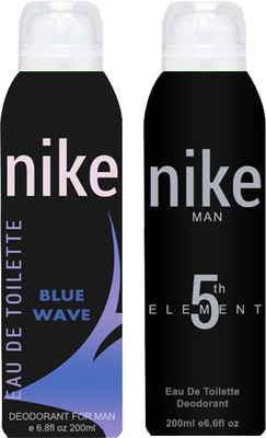 

Nike Blue Wave 5th Element Body Spray - For Men(400 ml, Pack of 2)
