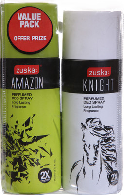 

Zuska Perfumed Deo Value Pack- 2 Deodorants Deodorant Spray - For Men & Women(300 ml, Pack of 2)