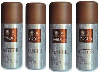 

Yardley London Arthur Deodorant Spray - For Men(150 ml, Pack of 4)