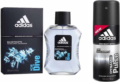 

ADIDAS Lavish Life Combo's In Ice Dive EDT & Dynamic Pulse Body Spray - For Men(250 ml)