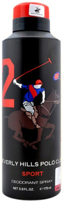 

Beverly Hills Polo Club Deodorant Body Spray - For Men(175 ml)