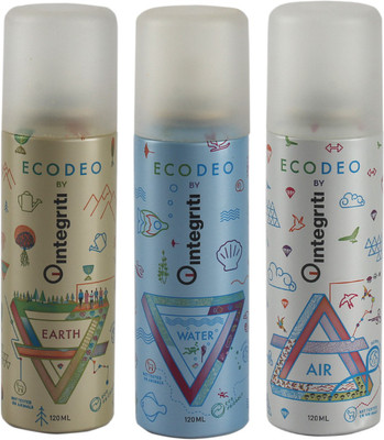 

Integriti INTEGRITI ECO DEO EARTH-WATER-AIR COMBO_10 Body Spray - For Men(300 g, Pack of 3)