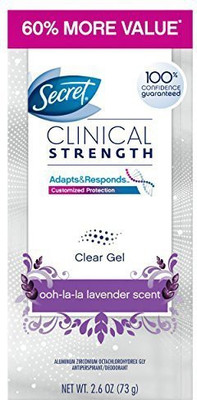 

P&G Secret Clinical Strength Clear Gel Womens Antiperspirant and Deodorant Ooh La La Lavender Scent 2.6 Deodorant Roll-on - For Women(77 ml)
