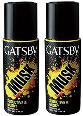 

Gatsby Musk (Pack Of 2) Deodorant Spray - For Men(150 ml, Pack of 2)