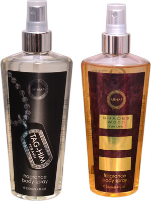 

Armaf 1 TAG HIM::1 SHADES WOOD Body Mist - For Men & Women(500 ml, Pack of 2)