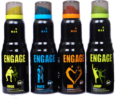 

Engage URGE,MATE,AWE,JUMP Deodorant Spray - For Men(600 ml, Pack of 3)