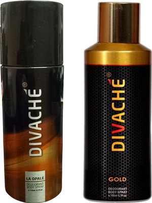 

Divache La opale, Gold Body Spray - For Men(150 ml, Pack of 2)
