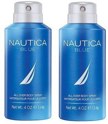 

Nautica 2 Blue Deodorant Spray - For Men(300 ml, Pack of 2)
