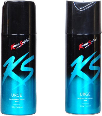 

KamaSutra urge & dare Deodorant Spray - For Men(150 ml, Pack of 2)