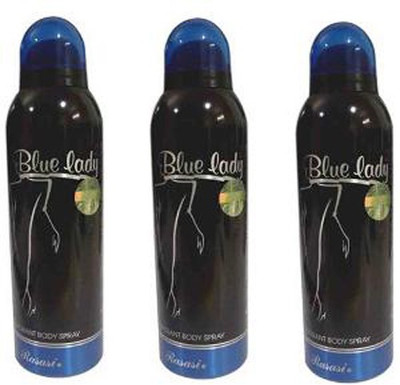 

Rasasi Blue Lady Deo For Women 3 ABC Perfume Body Spray - For Women(600 ml, Pack of 3)