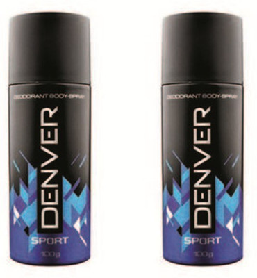 Denver Sport Deodorant Spray Pack Of 2 Body Mist - For Men(300 ml, Pack of 2) available at flipkart for Rs.335