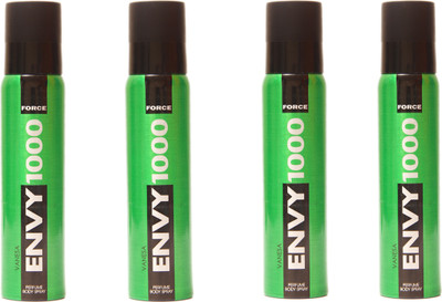 

Envy 1000 4 FORCE DEO Deodorant Spray - For Men & Women(460 g, Pack of 4)