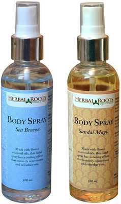 

Herbal Roots Combo Set Sea Breeze and Sandal Magic Body Spray - For Men(200 ml)