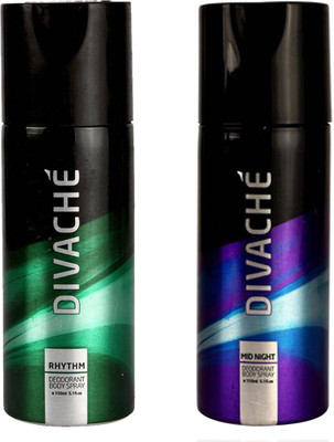 

Divache mid night, rhythm Body Spray - For Men(150 ml, Pack of 2)