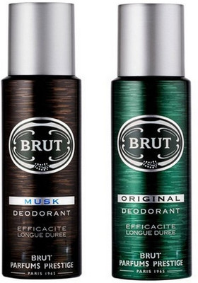 

Brut Musk & Original Body Spray - For Men(400 ml, Pack of 2)